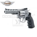 Vzduchová pištoľ Legends S40 4" CO2 silver airgun pistol