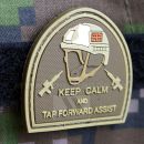 Keep Calm and Tap Forvard Assist - 3D nášivka PVC