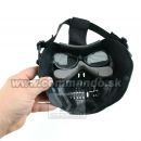 Airsoft Maska Skull MAS-31 Style Black Silver Tactical Ultimate