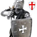Templar Rytier križiak s mečom 18cm 766-1090