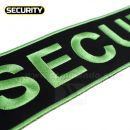 Nášivka Security zelená 7x30cm veľká bez suchého zipsu