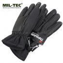 Zateplené rukavice 3M Softshell Thinsulate™ s flisovou podšívkou čierne MilTec®