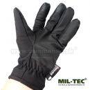Zateplené rukavice 3M Softshell Thinsulate™ s flisovou podšívkou čierne MilTec®