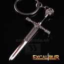 Kľúčenka Excalibur meč kovová s krúžkom Sword Excalibur