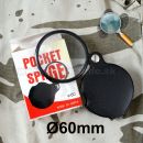 Lupa vrecková 60mm v púzdre Pocket Magnifier