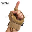 Taktické bezprstové rukavice PROTECT PRO coyote