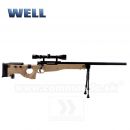 Airsoft Sniper Well L96 MB08 Tan Set ASG 6mm