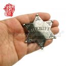 Odznak Sheriff Silver Šerif stredný kovový Denix 106