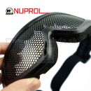 WE Nuprol PMC PRO Taktické čierne okuliare s kovovou mriežkou Black