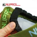 WE Nuprol PMC PRO Taktické zelené okuliare s kovovou mriežkou Olive
