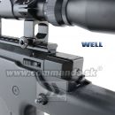 Airsoft Sniper Well L96 MB4403D Black Set ASG 6mm