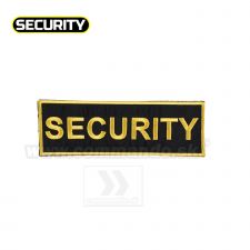 Nášivka Security žltá 4x13 malá so suchým zipsom