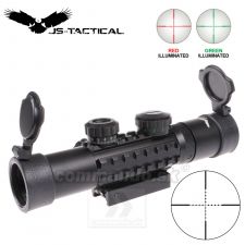 Puškohľad JS Tactical 4x32 Scope Mil Dot + krúžky 21/22mm
