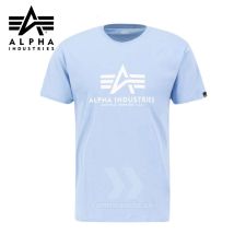 Alpha Industries Tričko Basic light blue