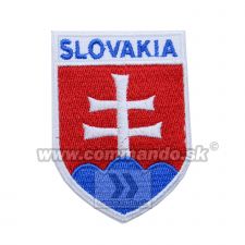 Nášivka Slovakia Znak s názvom, suchý zips