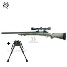 Airsoft Sniper Rifle Snow Wolf SW-04 Olive Scope 3-9x40 6mm