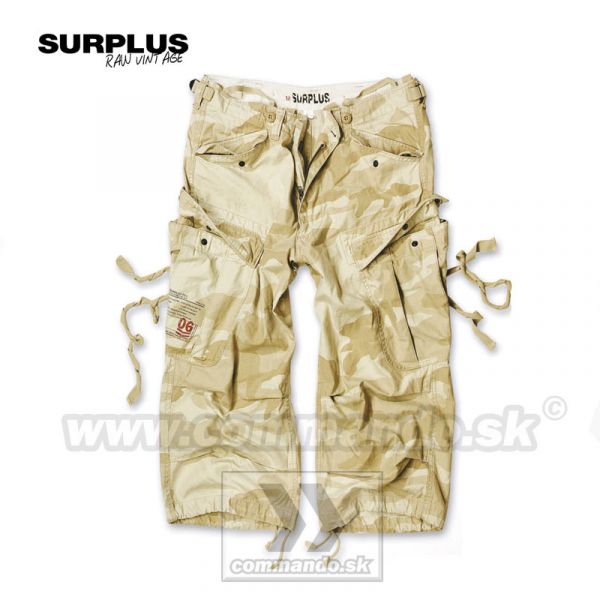Trištvrťové nohavice Surplus Shorts Engineer 3/4 Vintage Desert storm