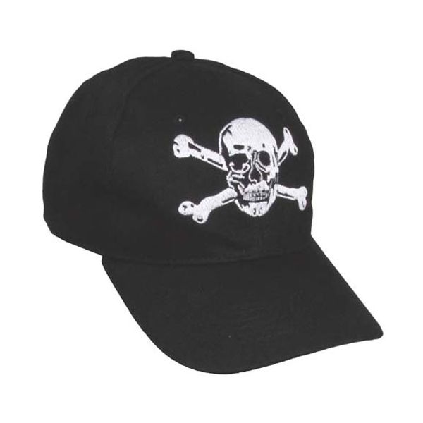 Šiltovka BB cap pirát - čierna