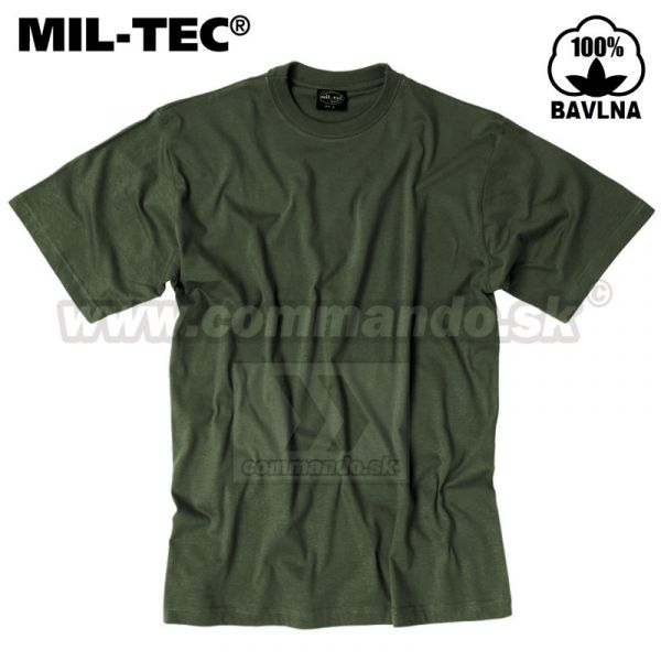 Tričko T-Shirt US style - sivo/olivové
