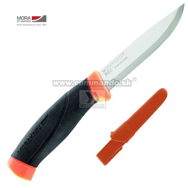 Nôž Morakniv Companion F Orange Knife, čierno oranžový