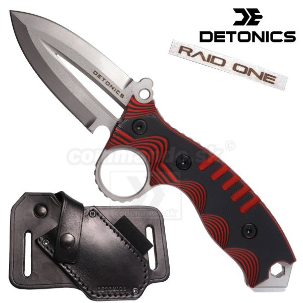 Bojový nôž RAID ONE Red 1.4034 CNC Detonics