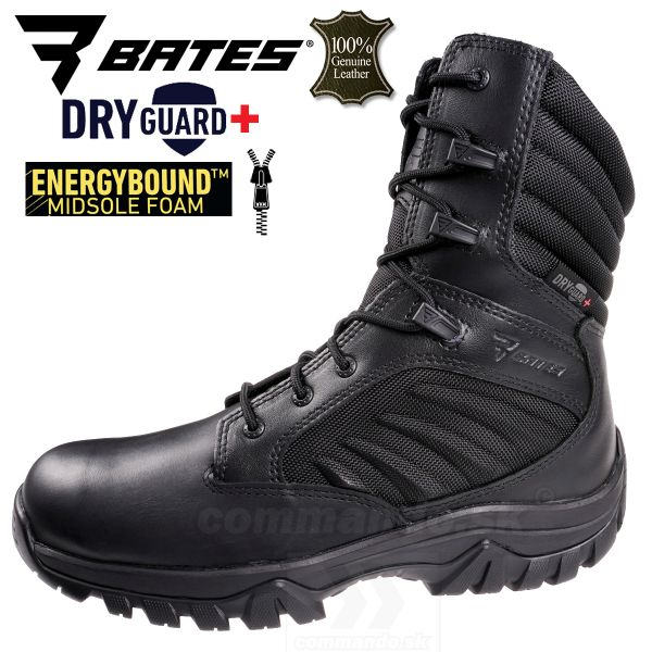Bates Boots obuv GX X2 Tall Side Zip DRYGUARD+ E03882 čierne