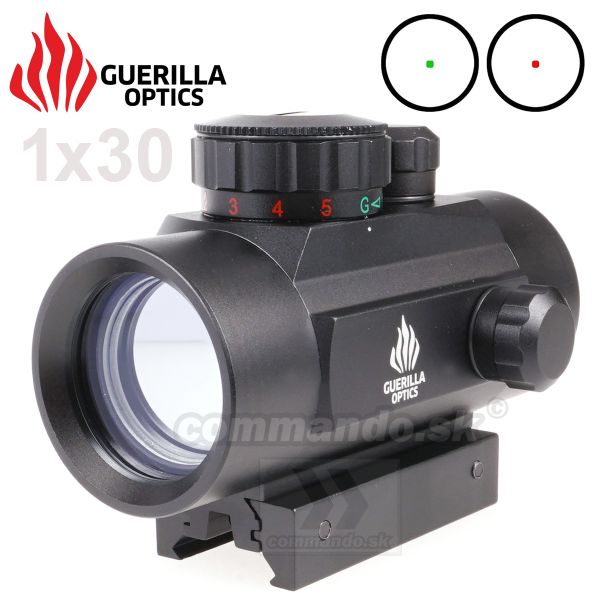 Kolimátor Red Dot Sight 1x30RG Guerilla Optics Black