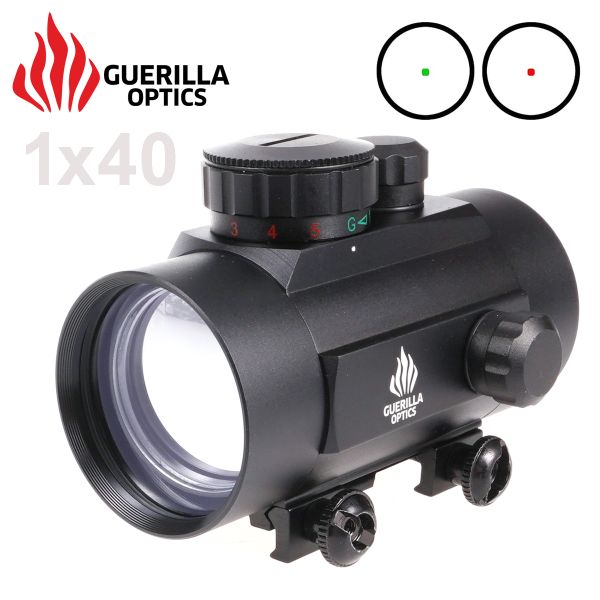Kolimátor Red Dot Sight 1x40RG Guerilla Optics Black