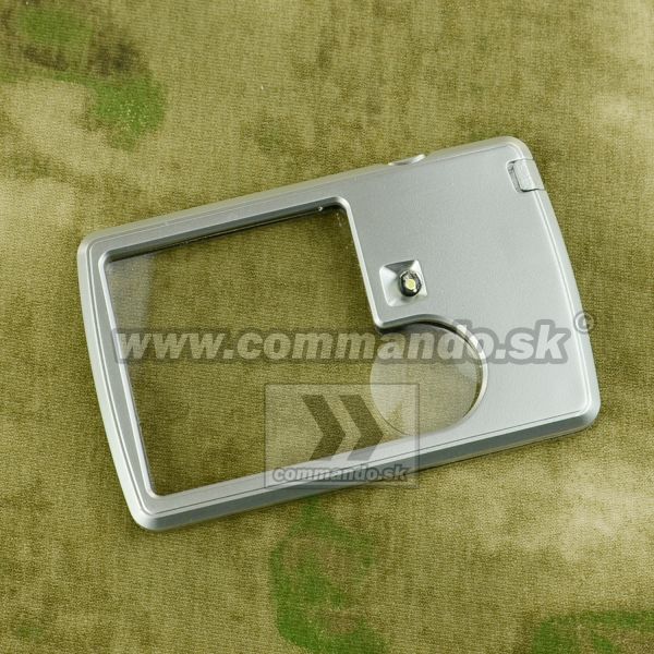 Kartová Lupa s Led svetlom MG4B-3 Pocket  Magnifier