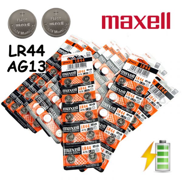 LR44 AG13 1,5V 2ks Alkaline Battery Maxell