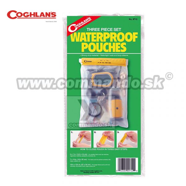 Coghlan´s Vodotesné púzdra 3x Waterproof pouches
