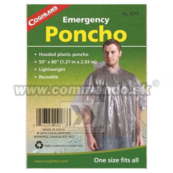 Coghlan´s Emergency Poncho Pončo do dažďa
