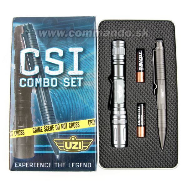 UZI CSI Combo Set Tactical pen + Flashlite