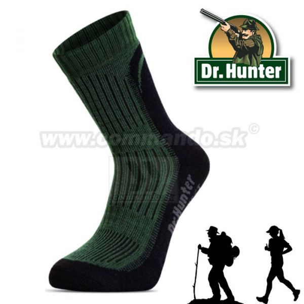 Dr.Hunter Stredne silné, záťažové, funkčné termo ponožky vo froté so zosilneným chodidlom.
