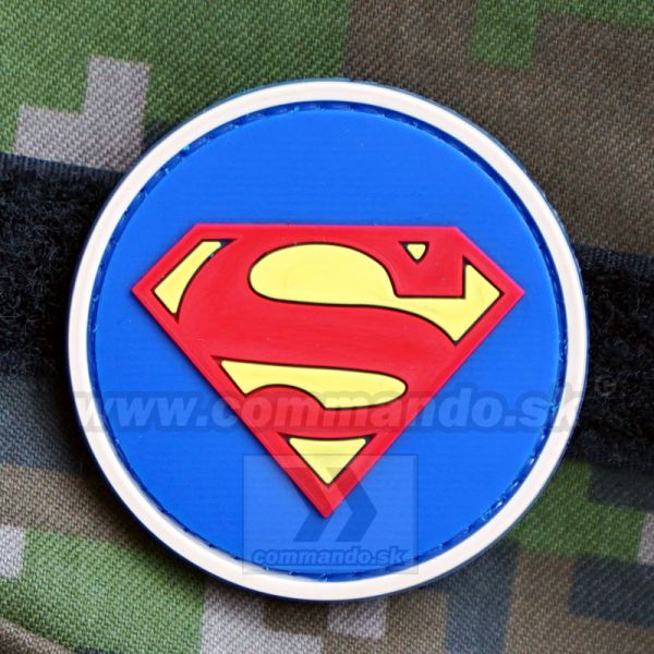 Superman - farebná 3D nášivka PVC