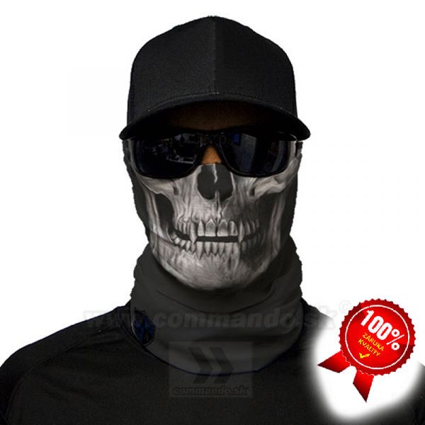 Tactical Black Skull Face Shield Multifunkčná šatka Bufka SA Company