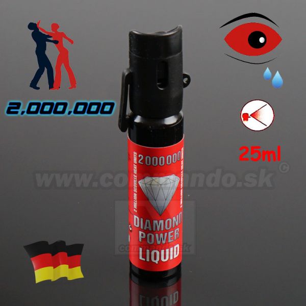 Obranný slzný sprej Diamond Power Liquid Pepper Spray 25ml