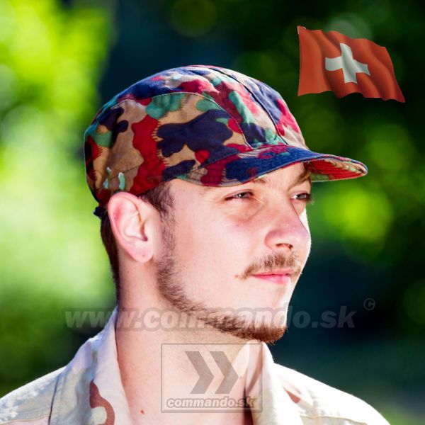 SUI Švajčiarská armádna čiapka originál použitá