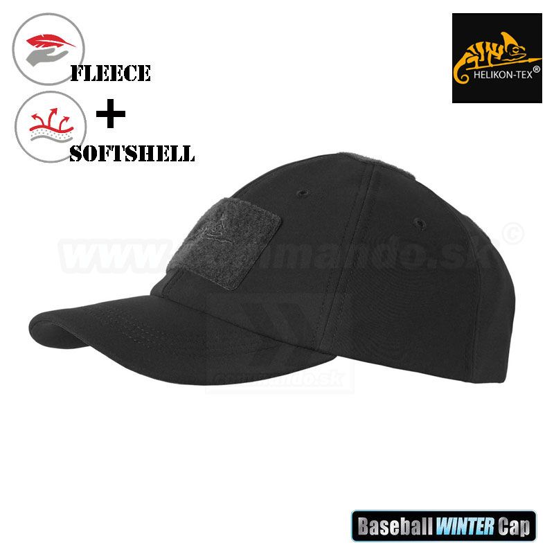 Helikon-Tex Tactical Baseball Winter Cap - Navy Blue, Fleece Lined, Hook & Loop Panels