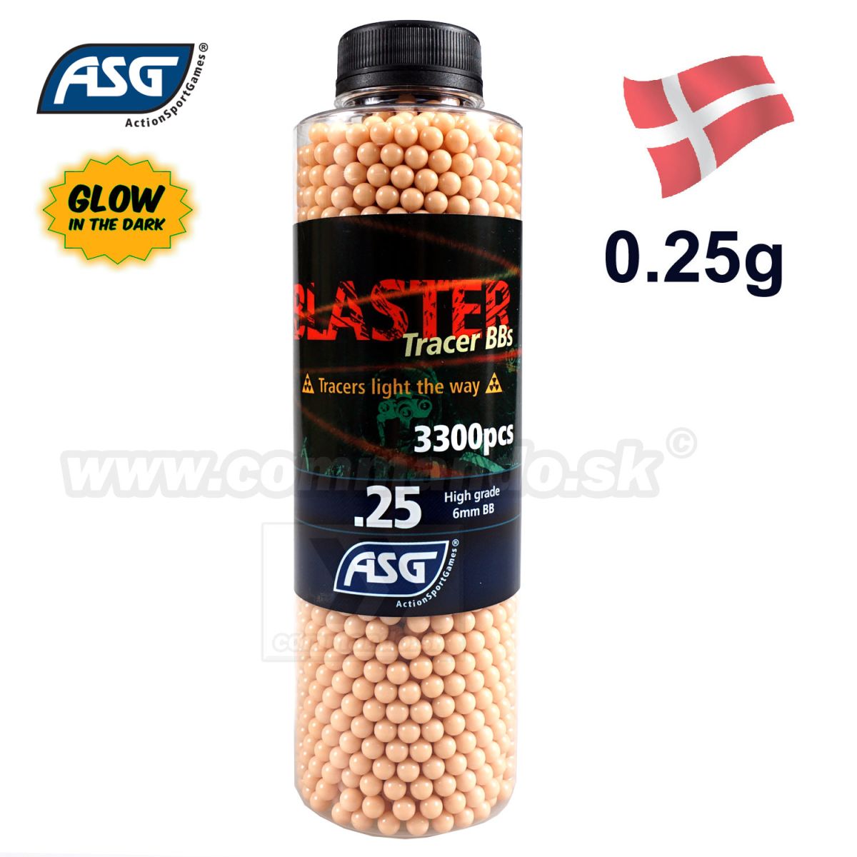 Airsoft Blaster Tracer 3300 ks BBs 0,25g High Grade Commando.sk
