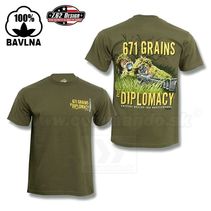Tričko 7.62 Design 671 Grains | Commando.sk