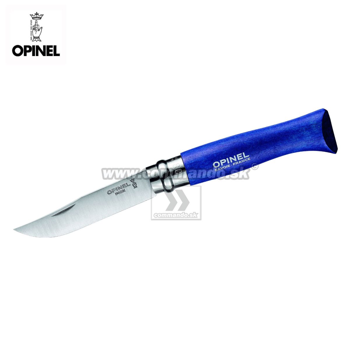 OPINEL Savoie France No.08 Blue Inox zatvárací nôž Commando.sk