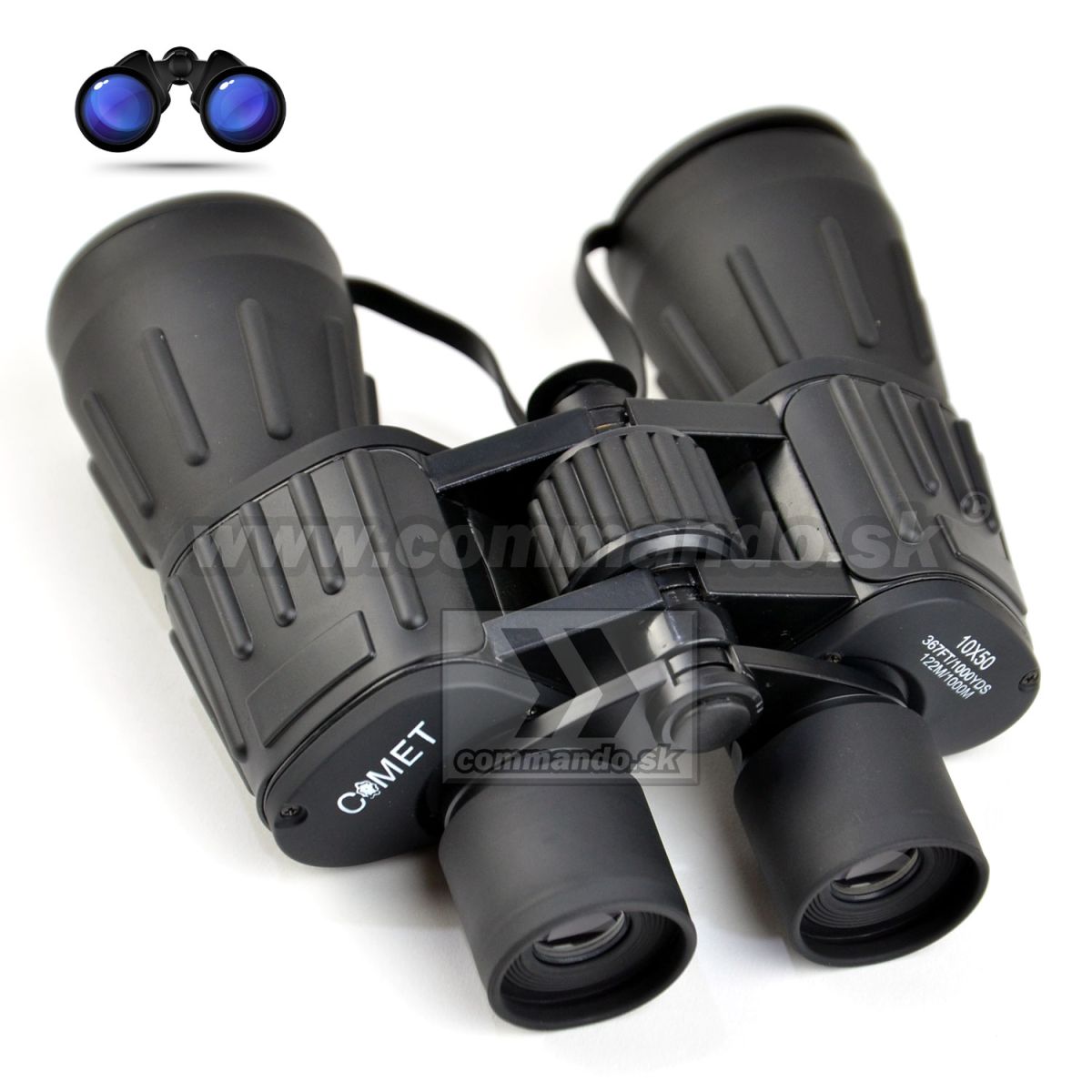 Binocular Ďalekohľad 10x50 Comet Coated Optics zelený | Commando.sk