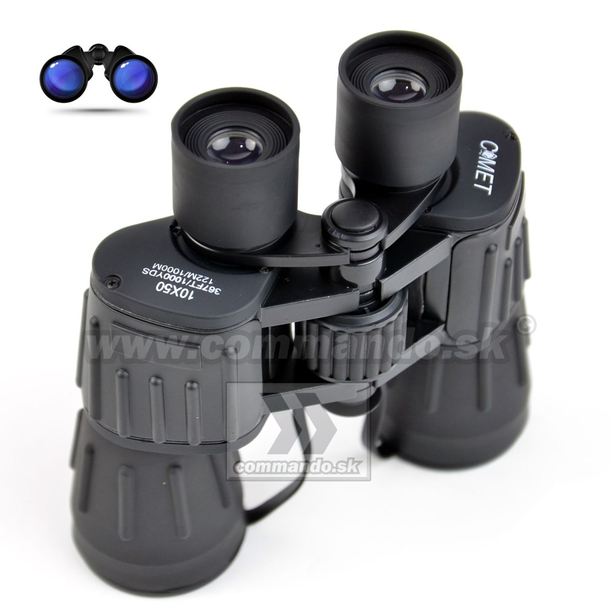 Binocular Ďalekohľad 10x50 Comet Coated Optics zelený | Commando.sk