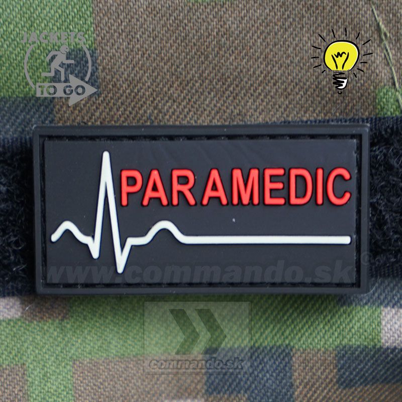 Para Medic svetielkujúca 3D nášivka PVC Commando.sk