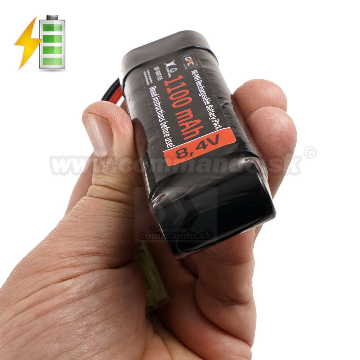 NiMH 8,4V 1100mAh battery GFC - Batteries