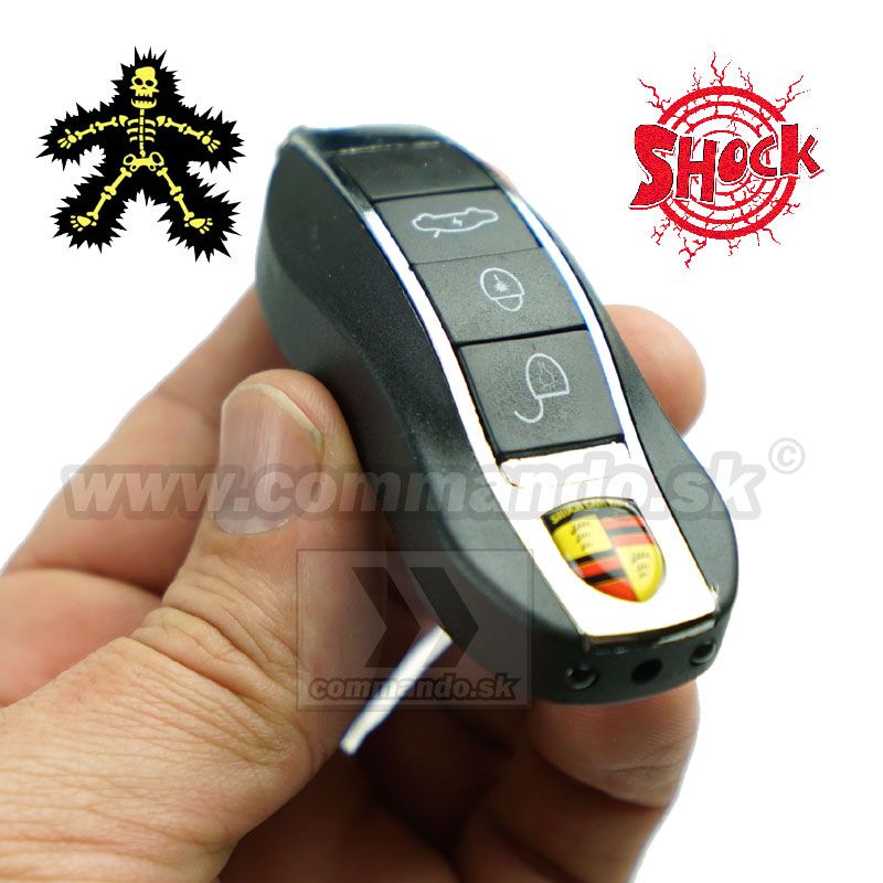 Kľúčenka Shock Car Key s Laserom a Ledkou Commando.sk