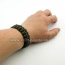 Náramok Paracord Bracelet 22 mm Olive