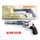 Airsoftová pištoľ Revolver RUGER Super Hawk 8" Nickel CO2 6mm, airsoft pistol