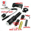 Bailong Cree X-BAL G BL-Q01-T6 Taktické svietidlo Zoom Flashlite